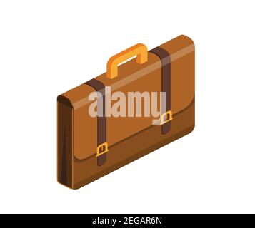 Briefcase with lock icon Stock Vector