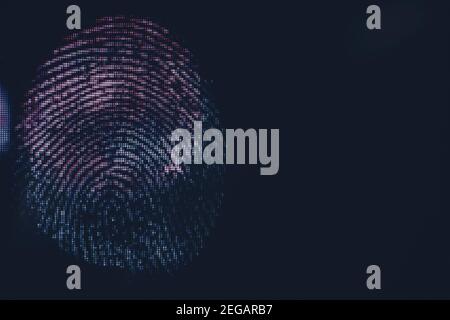 Close up beautiful abstract fingerprint on background texture for ...