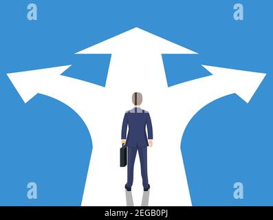 Choice way concept. Stock Vector