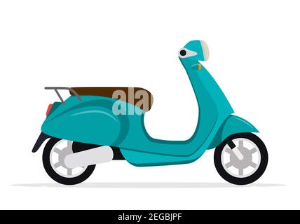 vintage scooter. Personal transport Stock Vector