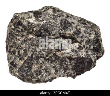 Augite (Norway) Silicate of calcium, magnesium, iron, titanium and aluminium Stock Photo