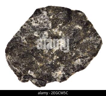 Augite (Norway) Silicate of calcium, magnesium, iron, titanium and aluminium Stock Photo