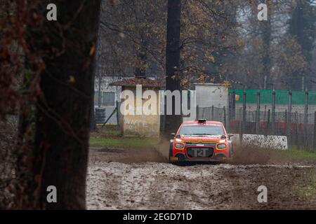 24 Marco BULACIA WILKINSON (bol), Marcelo DER OHANNESIAN (arg), CITROEN C3, WRC 3, action during the 2020 ACI Rally Monza, 7th round of the 2020 FIA WRC Championship from December 3 to 8, 2020 at Monza, Brianza in Italy - Photo Grégory Lenormand / DPPI Stock Photo