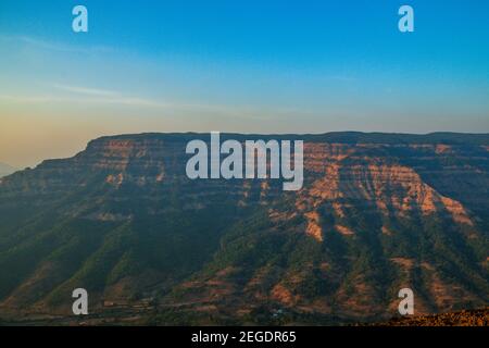 Various views od the western ghats from Mahabaleshwar Stock Photo