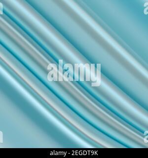 Silk folds cloth. Drapery background. 3d soft satin wave. Abstract smooth luxury curtain. Textile texture pattern design. Elegant silky curve. Royal l Stock Vector