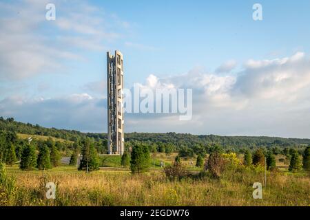 The 'Tower of Voices' at Flight 93 Memorial, Shanksville, PA Stock Photo