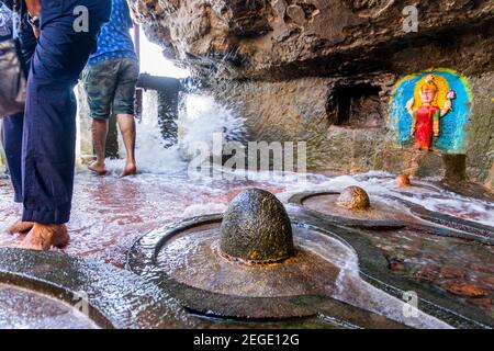 Gangeshwar mahadev shiva temple, Diu Stock Photo