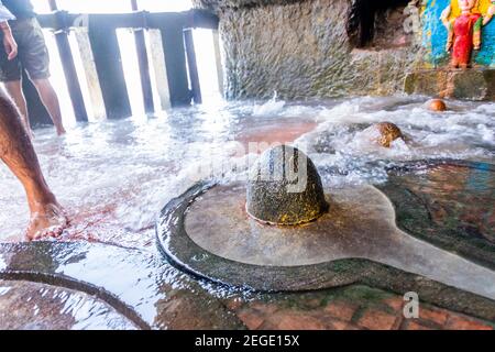 Gangeshwar mahadev shiva temple, Diu Stock Photo