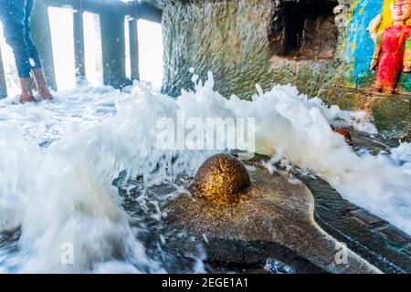 Gangeshwar mahadev shiva temple, Diu Stock Photo