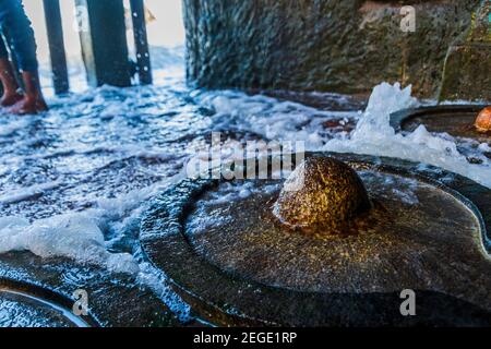 Gangeshwar mahadev shiva temple, Diu Stock Photo