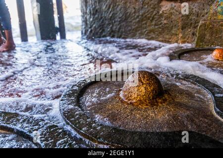 Gangeshwar mahadev shiva temple, Diu Stock Photo