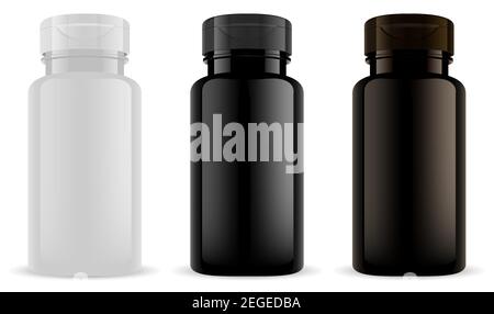 https://l450v.alamy.com/450v/2egedba/supplement-bottle-vitamin-pill-jar-mockup-black-bown-plastic-pharmaceutical-container-for-capsule-and-tablet-vector-3d-blank-template-with-lid-for-2egedba.jpg