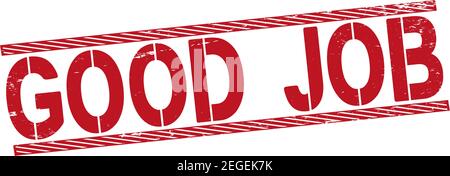 good job stamp. stamp sign. good. job. vector illustration Stock Vector