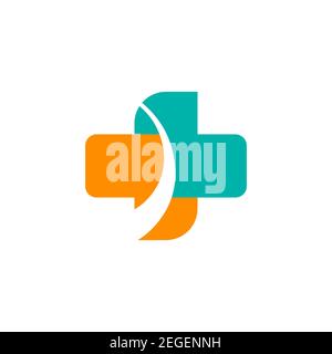 Pharmacy medical health care doctor plus clinic hospital cross logo and symbols vector illustrator design. Stock Vector