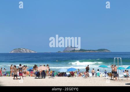 The waterfront in Ipanema Rio de Janeiro Brazil Stock Photo