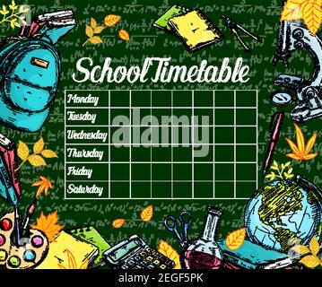 background frame design of School Timetable, Schedule,Weekly school ...