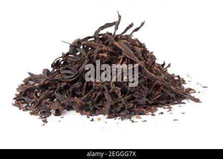 Heap of South Fujian oolong tea isolated on white background Stock Photo