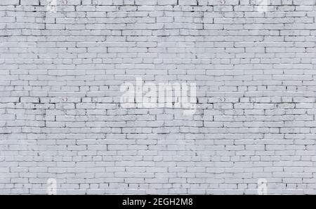 The seamless texture of the brick wall is white Stock Photo