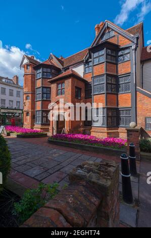 Eastgate House High St Rochester Kent on a sunny day Stock Photo