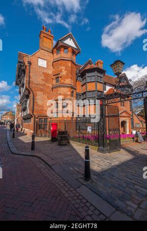 Eastgate House High St Rochester Kent on a sunny day Stock Photo