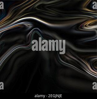 abstract vector background, colored neon lines on black background Stock Vector