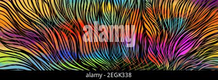 Graphic multicolored horizontal background from the lines. Vector illustration Stock Vector