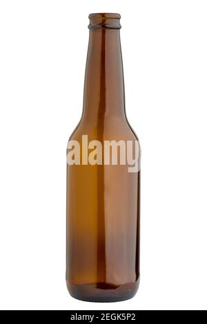 Glass bottle of rustic beer Stock Photo