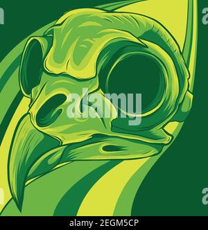head of bird skull vector illustration design Stock Vector