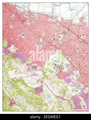 Palo Alto, California, map 1961, 1:24000, United States of America by Timeless Maps, data U.S. Geological Survey Stock Photo