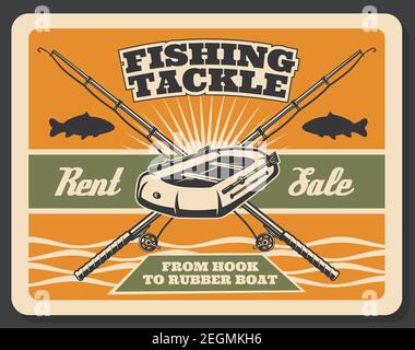 Fishing Vintage Poster, Vectors