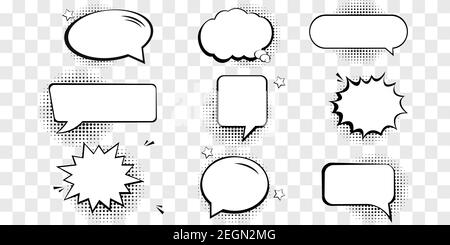 Speech Bubble Icons Set stock illustration Stock Vector