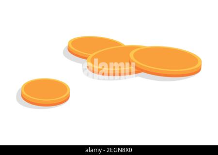 Investment, modern flat icon, coins Vector illustration Stock Vector