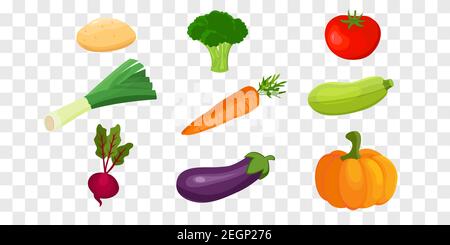 Set of banners with heaps of vegetables on white background. stock illustration Stock Vector