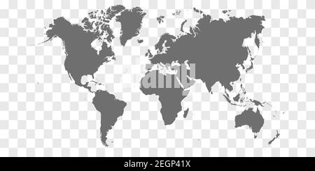 Detailed World Map with Countries stock illustration Stock Vector