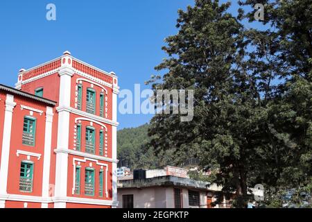 Tansen Durbar also known as Palpa Durbar is a grand palace in the town of Tansen, Nepal. Stock Photo