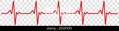 Heartbeat electrocardiogram background stock illustration Stock Vector