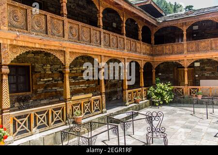 Various views of the Naggar Castle, Manali Stock Photo