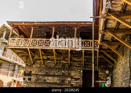 Various views of the Naggar Castle, Manali Stock Photo