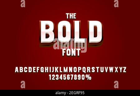 Alphabet set illustration black bold letters on white background Stock ...