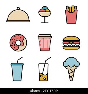 lated on white background for web apps and mobile concept. Vector Illustration Stock Vector