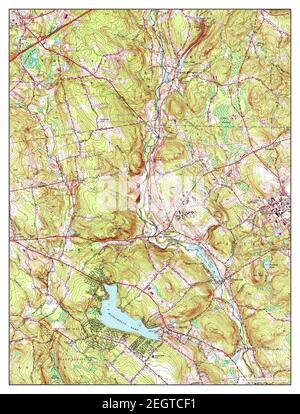 South Coventry, Connecticut, map 1953, 1:24000, United States of America by Timeless Maps, data U.S. Geological Survey Stock Photo