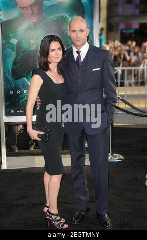 Mark Strong and Liza Marshall at GREEN LANTERN Premiere, Grauman's Chinese Theatre, Los Angeles, CA June 15, 2011 Stock Photo