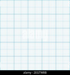 Millimeter graph paper grid. Abstract squared background. Geometric pattern for school, technical engineering line scale measurement. Lined blank for Stock Vector