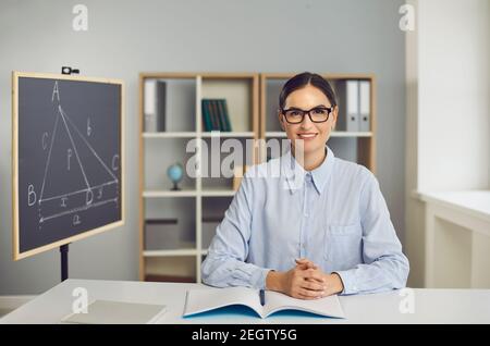 Elearning, distant study, online lesson during quarantine Stock Photo