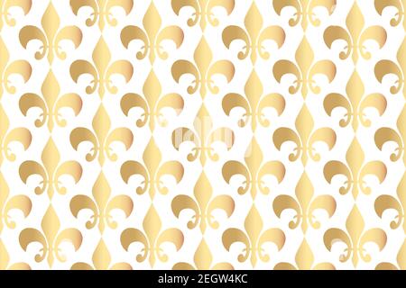 Abstract background Royal heraldic lilies seamless pattern Stock Vector