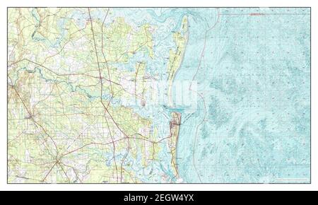 Fernandina Beach, Florida, map 1981, 1:100000, United States of America by Timeless Maps, data U.S. Geological Survey Stock Photo