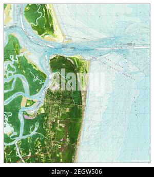 Fernandina Beach, Florida, map 1981, 1:24000, United States of America by Timeless Maps, data U.S. Geological Survey Stock Photo