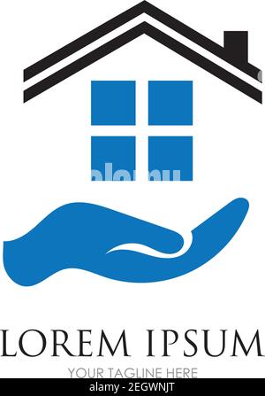 home care logo design vector icon symbol House Care logo Template, Medical House Logo Stock Vector