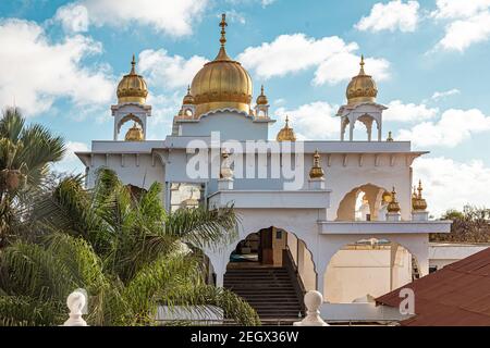 View of main darbar hall of Sikh Temple Makindu Kenya https://www.facebook.com/romeo.juliet.photography Stock Photo