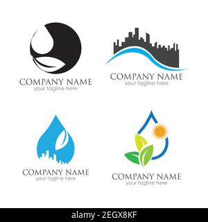 go green logo symbol vector illustration design template Stock Vector